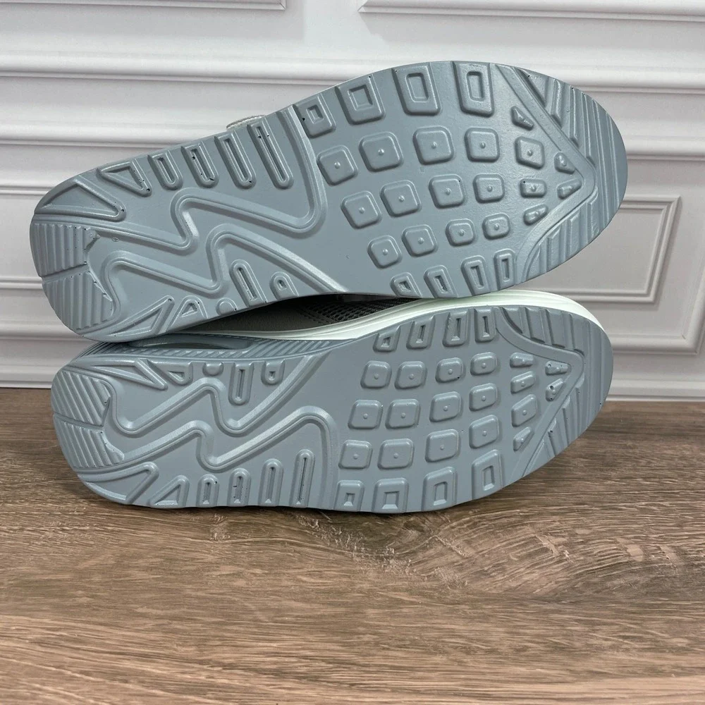 Fashion Orthopedic Comfort Walking Shoes‎ Womens Mary Jane Lightweight Gray Sz 5